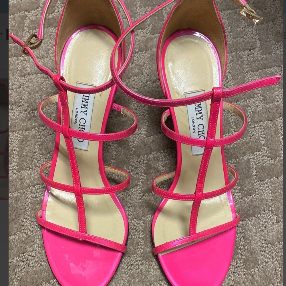 Jimmy Choo Pink Sandals 38.5
